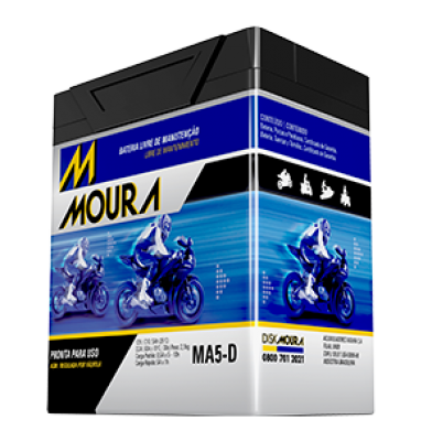 Moura Motocicletas com tecnologia AGM.